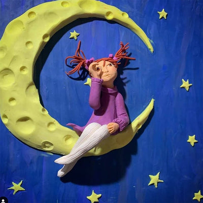 Jovi Plastilina Lilac Non-Drying Modelling Clay for Art & Craft, Pack of 6 Bars - 50gms Each for Fine Motor Skills, Moulding, Pottery Sculpting Project Work with Dough