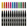 Jovi Decor Fabric Textile Marker, 4.8mm Brush Tip Pen, Water Based Ink, 12 Assorted Vibrant Colours, Ideal for Any Kind of Fabric DIY T-Shirts Project Handicrafts Art & Craft Kids Adults