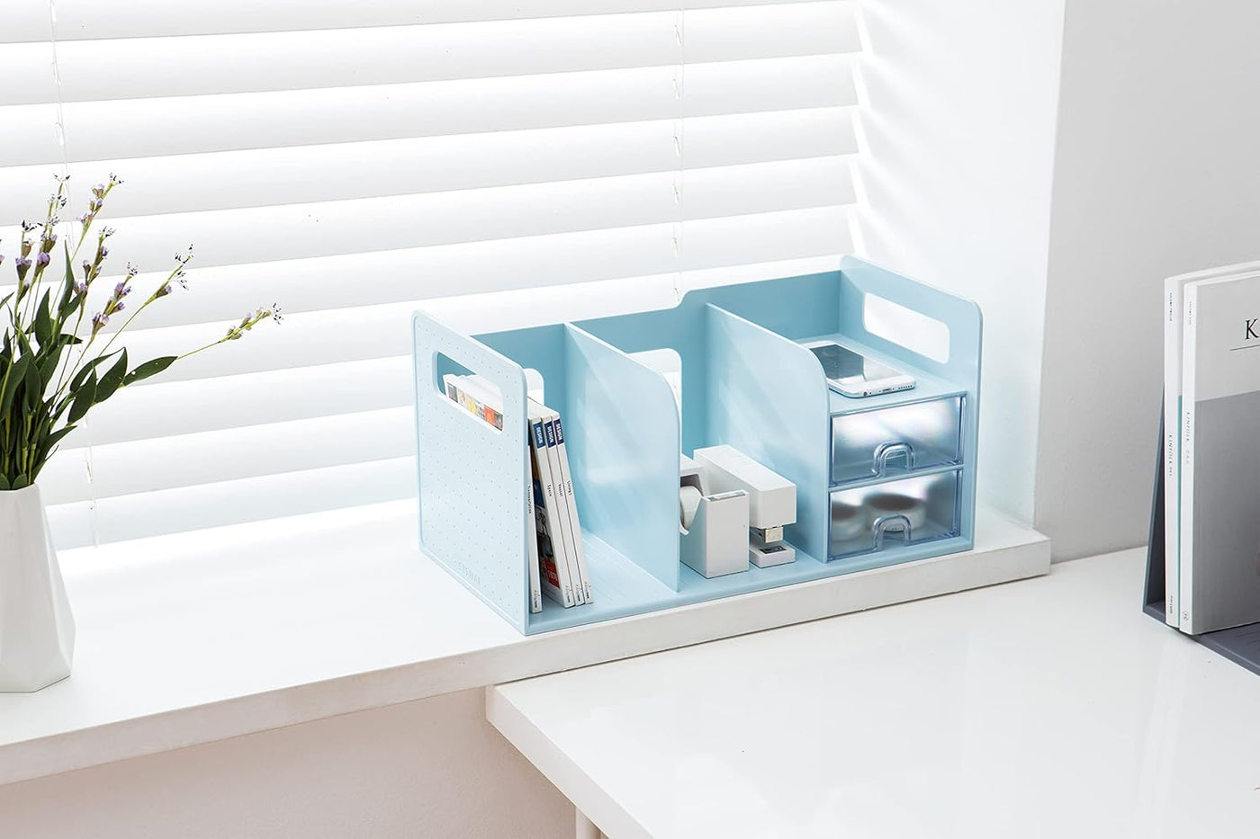 Sysmax | Book Rack With 2 Drawers | 2 Bookshelf | Organiser | Mint