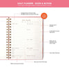 7mm Between the Lines | Daily Undated Planner Notebook | Blush & Bloom | 150 Pages