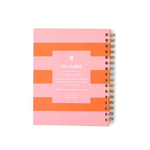 7mm Between the Lines | Daily Undated Planner Notebook | Blush & Bloom | 150 Pages