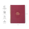 7mm Between the Lines | Daily Undated Planner Notebook | Burgundy Boss | 150 Pages