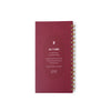 7mm Between the Lines | Daily Undated Planner Notebook | Burgundy Boss | 150 Pages