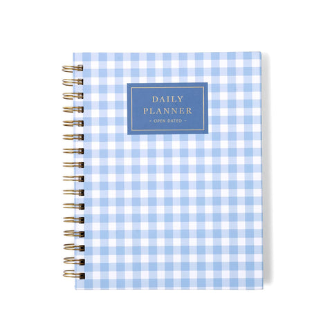 7mm Between the Lines | Daily Undated Planner Notebook | Checkered Skies | 150 Pages