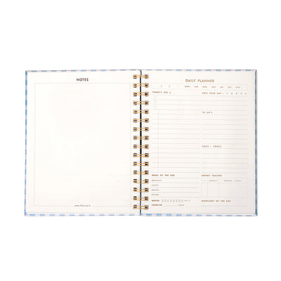 7mm Between the Lines | Daily Undated Planner Notebook | Checkered Skies | 150 Pages