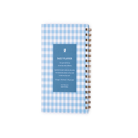 7mm Between the Lines | Daily Undated Planner Notebook | Checkered Skies | 150 Pages