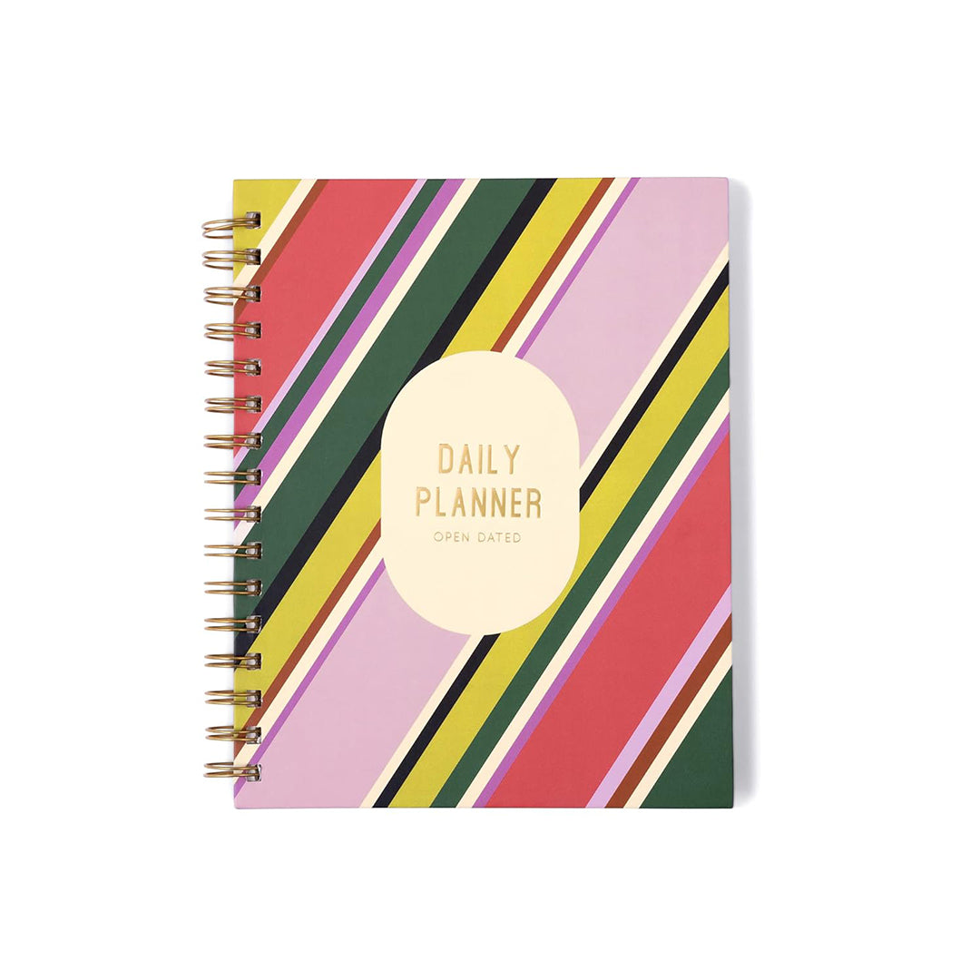 7mm Between the Lines | Daily Undated Planner Notebook | Retro Glam | 150 Pages