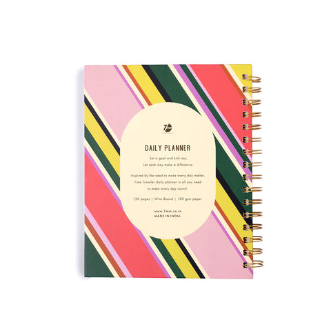 7mm Between the Lines | Daily Undated Planner Notebook | Retro Glam | 150 Pages