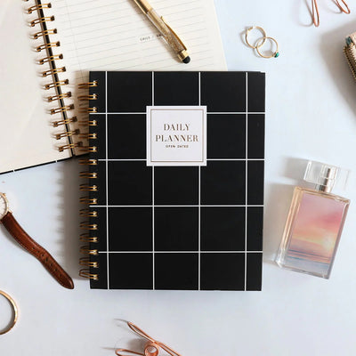 7mm Between the Lines | Daily Undated Planner Notebook |Squares | 150 Pages