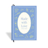 Recipe Journal | A5 Size | 4 Sticker Sheets | Hardbound and Laminated | Made with Love | Sky Blue