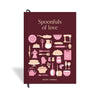 7mm Between the Lines | Recipe Journal | A5 Size | 4 Sticker Sheets | Hardbound and Laminated | Spoonfuls of Love | Maroon