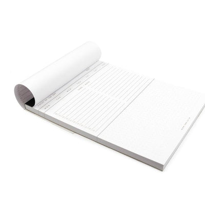 7mm Between the Lines | Today's Agenda | Notepad | Pack of 2 | Black