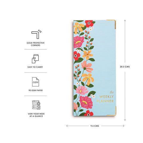 7mm Between the Lines | Weekly Planner | Floral Affair | Printed Hardbound Notepad | 120 Leaves