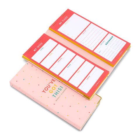 7mm Between the Lines | Weekly Planner | Sprinkles | Printed Hardbound Notepad | 120 Leaves