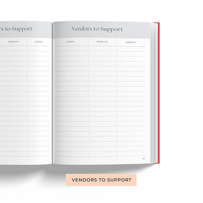 7mm Recipe Journal | Bon Appetit | A5 Size | 4 Sticker sheets | Blue