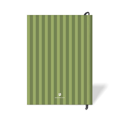 7mm Recipe Journal | Bon Appetit | A5 Size | 4 Sticker sheets | Green