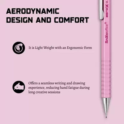 Scrikss | Aero-X | Mechanical Pencil | 0.7mm | Pink