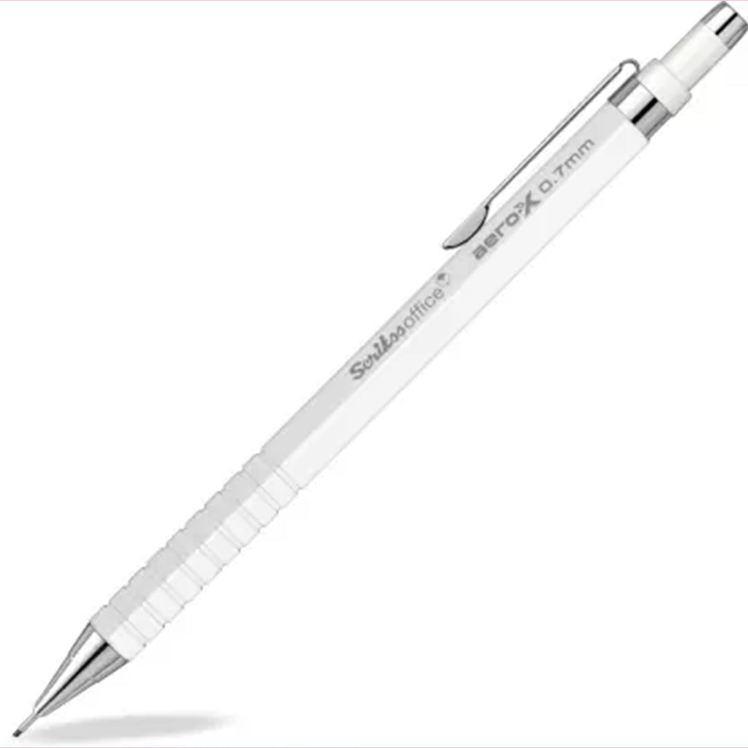 Scrikss | Aero-X | Mechanical Pencil | 0.7mm | White – penpencilink