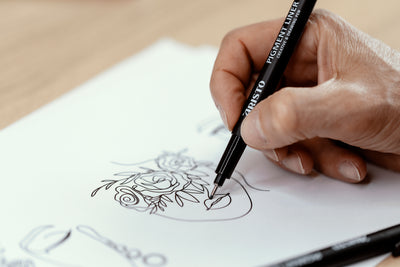 Aristo | Pigment Liner | 0.05, 0.1, 0.2, 0.3, 0.5, 0.8mm | Set of 6 pens