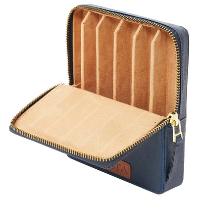 Arista | Pen Leatherette | Pen Case For 6 Pens Brown