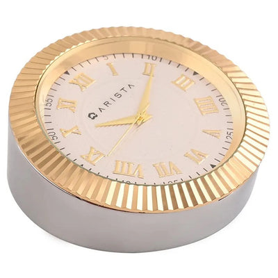 Arista | Ballpoint Pen | Full Gold | With Gold Table Clock With Pencil Mechanism