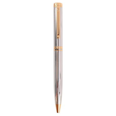 Arista | Ballpoint Pen | Chrome With Gold Trim | With A5 Note Book