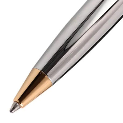 Arista | Ballpoint Pen | Chrome With Gold Trim | With A5 Note Book