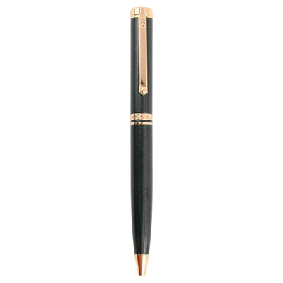Arista | Ballpoint Pen | Black With Gold Trim | With Elgin Watch