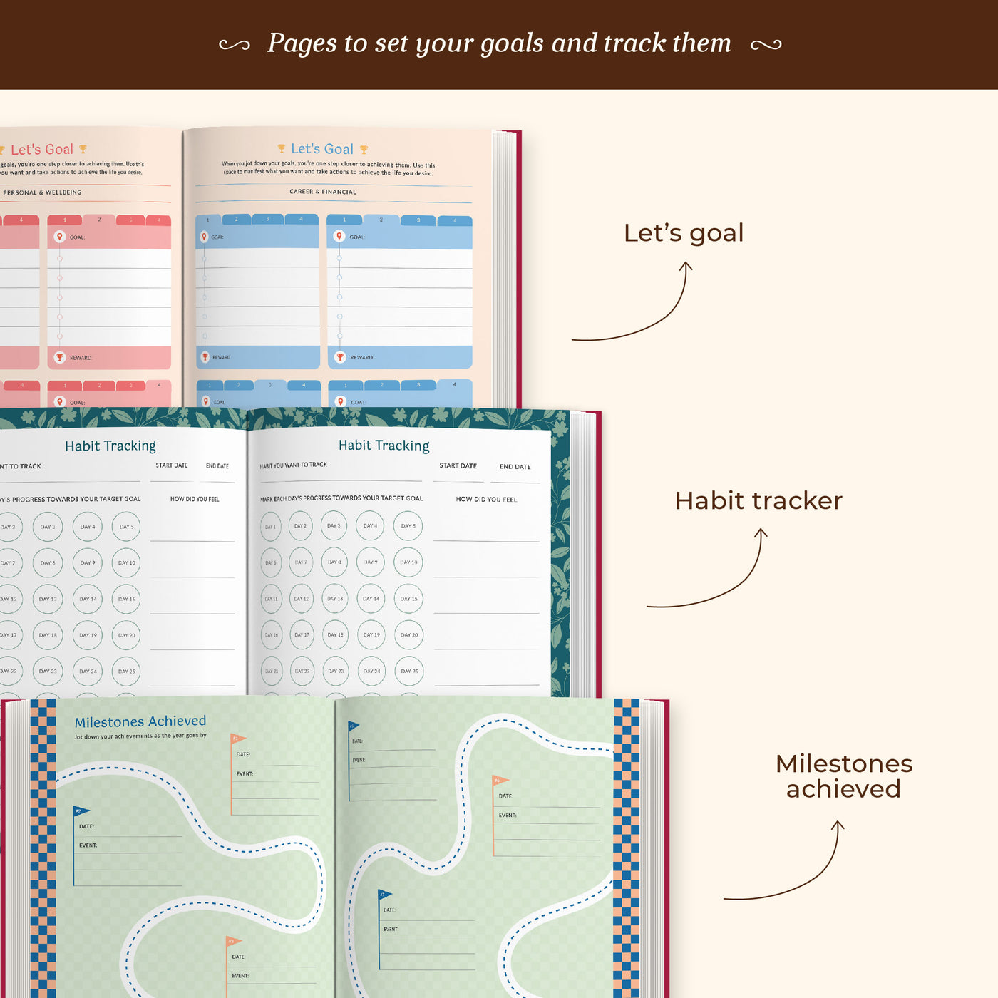 7mm Between the Lines | Annual Undated Planner | Best Yet to Come | Aqua Blue