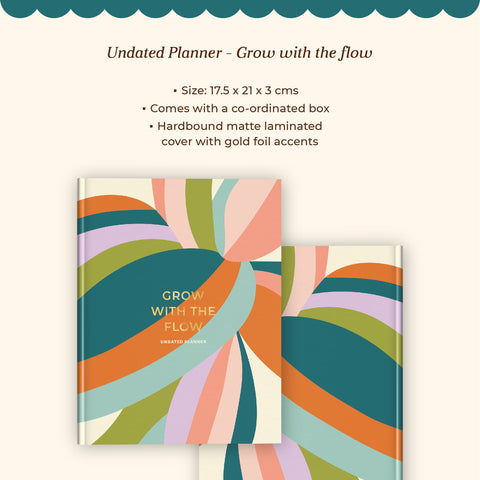 7mm Between the Lines | Annual Undated Planner | Grow with the Flow