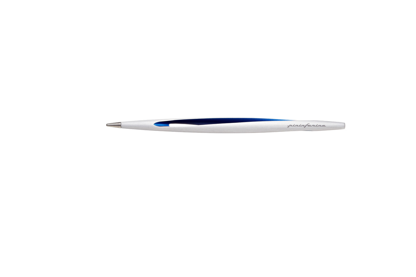 Pininfarina | Aero Blue Pencil | Ethergraf® metal alloy tip  | Raw Concrete Desk Stand