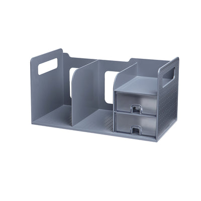 Sysmax | Book Rack With Drawers | Grey