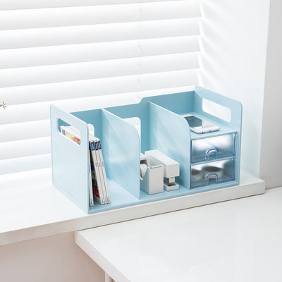 Sysmax | Book Rack With Drawers | White