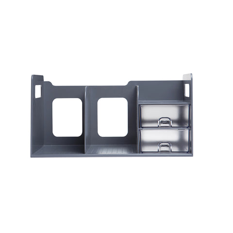Sysmax | Book Rack With Drawers | Grey