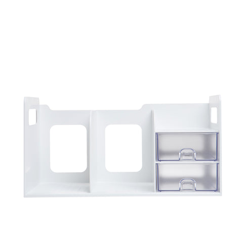 Sysmax | Book Rack With Drawers | White