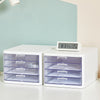 Litem | Clear Multi Cabinet | 4 Drawers | White