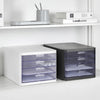 Litem | Clear Multi Cabinet | 4 Drawers | Dark Grey