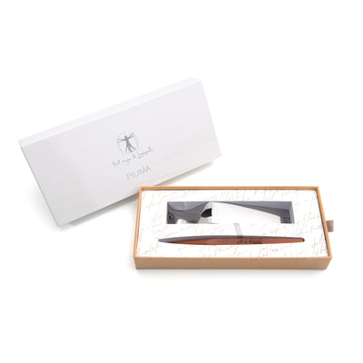 Pininfarina | Forever Piuma | Ballpoint Pen | Pear Wood | Stainless Steel Desk Stand
