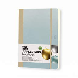 Flexbook A5 Size Ruled Lined Notebook 192 Pages - Arctic Blue Applestars