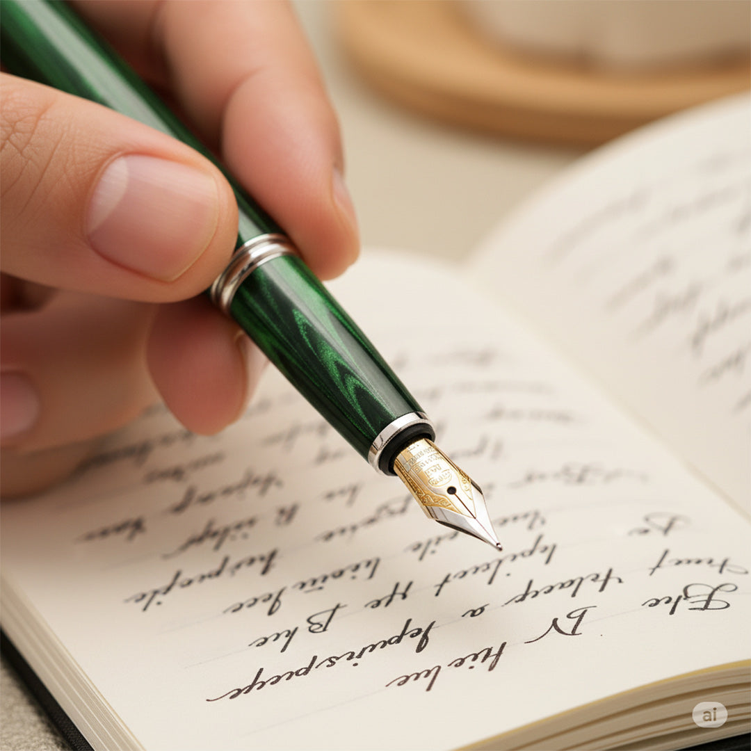 Cleo Skribent | Fountain Pen | Ebonite | Green