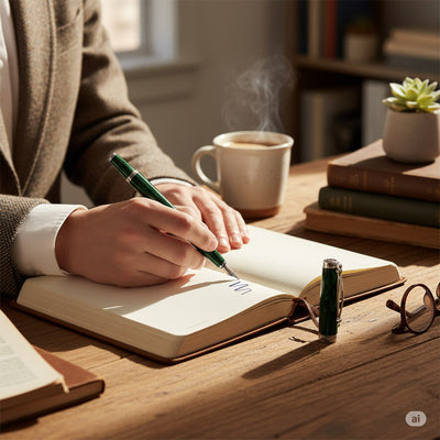 Cleo Skribent | Fountain Pen | Ebonite | Green