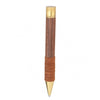 E+M Melange - Walnut Vintage Fine Wood Pen With Leather Rings