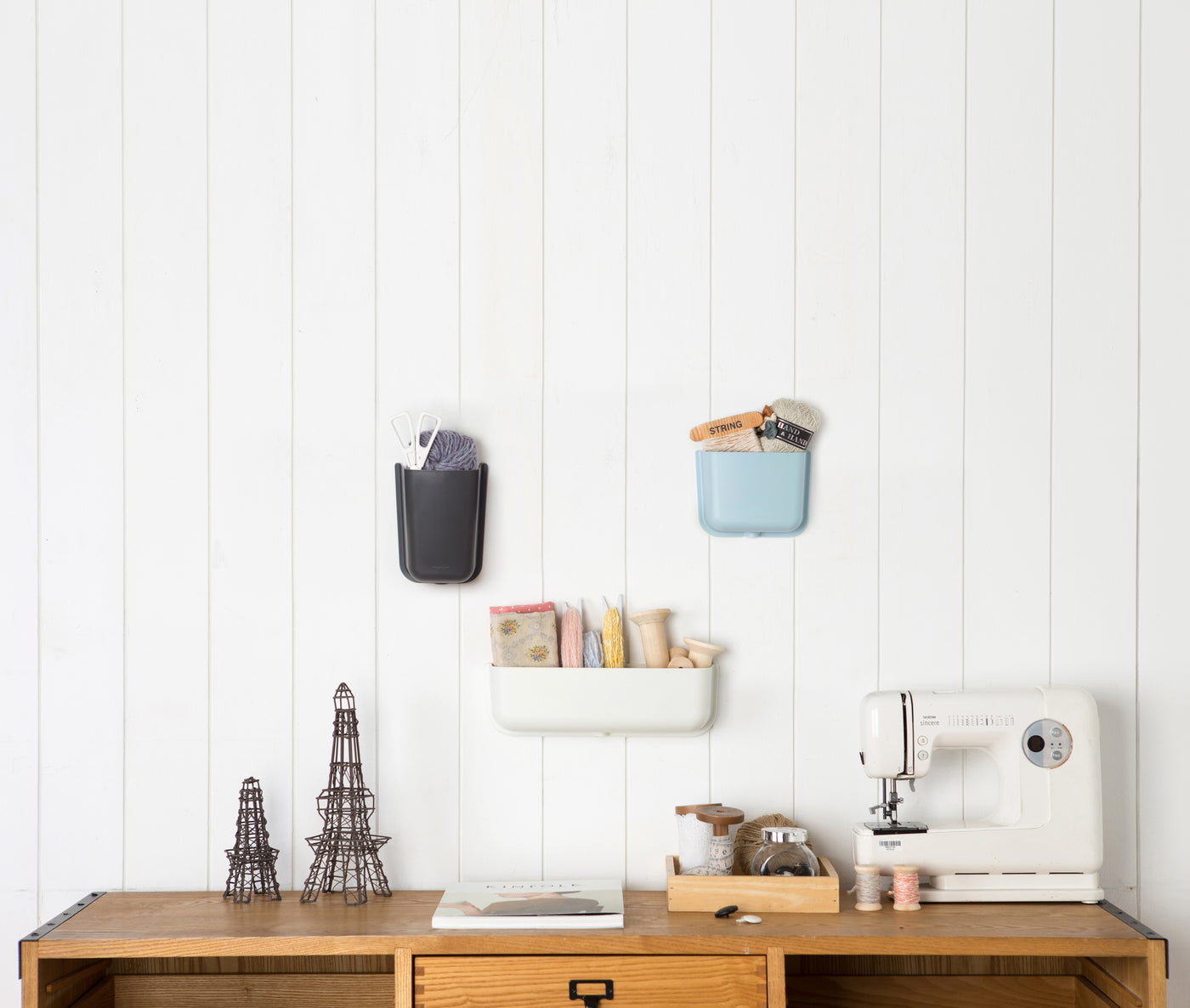 Litem | Wall Mounted | Organizer |  Dark Grey | Myroom | For Office  Home & Kitchen