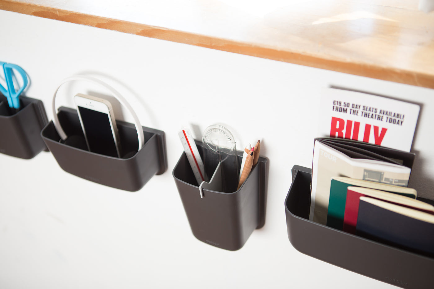 Litem | Wall Mounted | Organizer |  Dark Grey | Myroom | For Office  Home & Kitchen