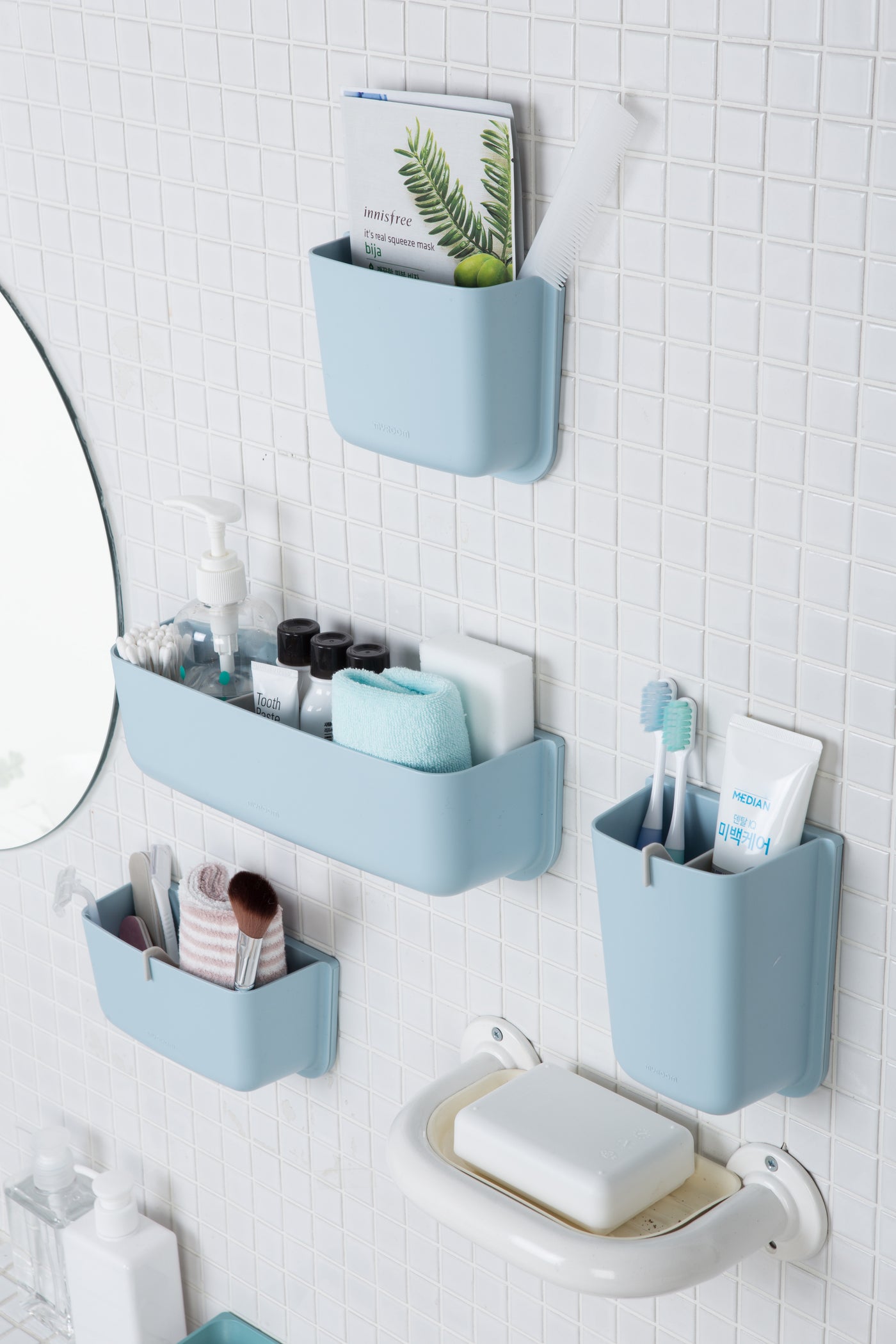 Litem | Wall Mounted | Organizer |  Mint | Myroom | For Office  Home & Kitchen