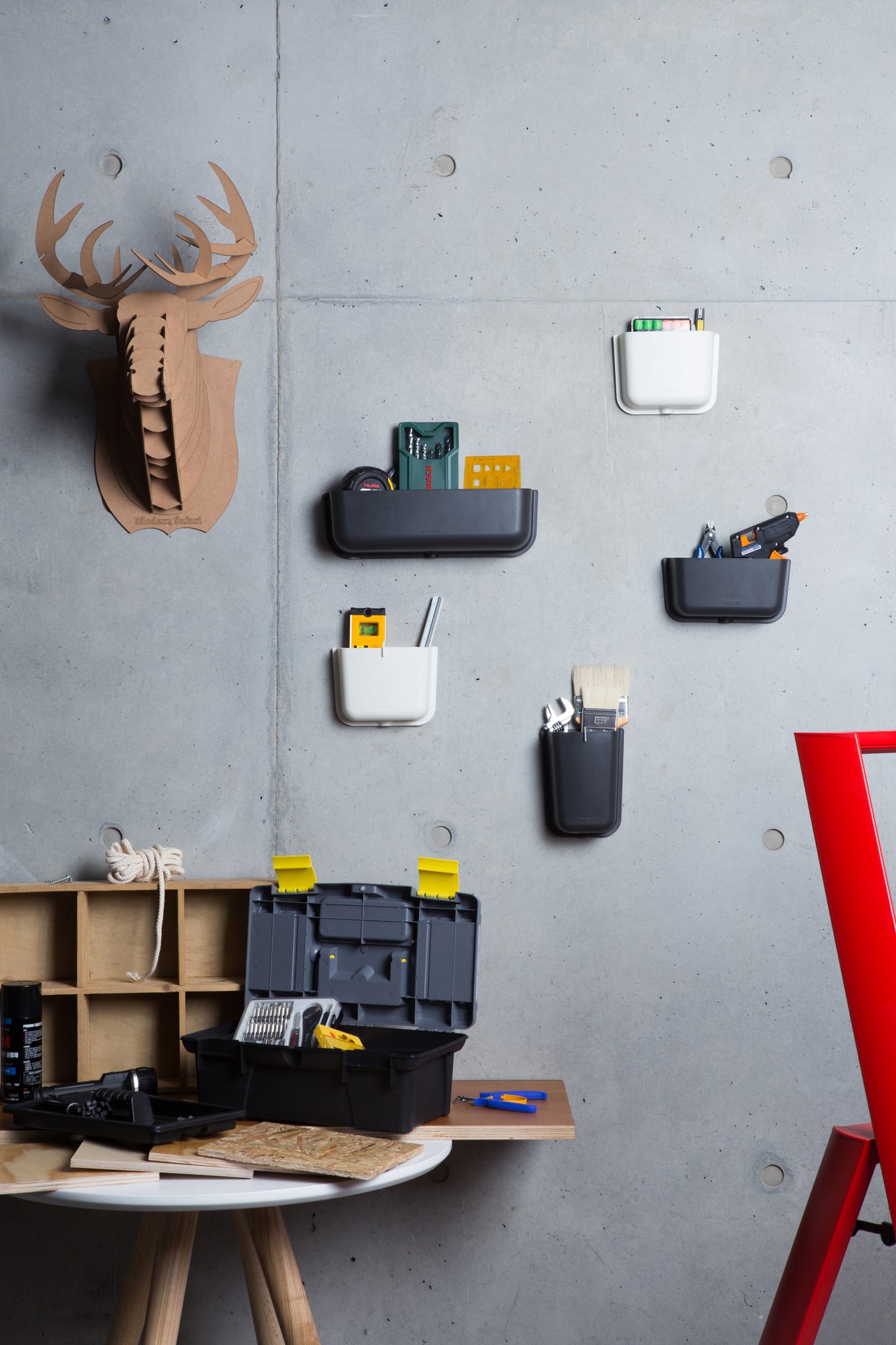 Litem | Wall Mounted | Organizer |  Dark Grey | Myroom | For Office  Home & Kitchen