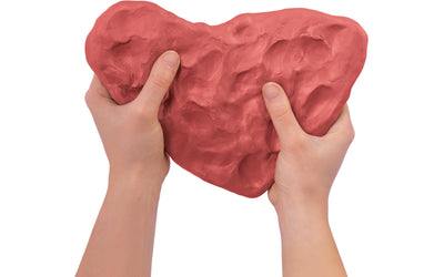 Jovi European Air-Dry Modeling Natural Terracotta Clay 3 Packets - Each Pack of 250 Grams for Sculpting Pottery Art & Craft Handicraft Educational Purpose Fine Motor Skills