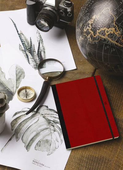 Flexbook | Ruled | Medium A5 Size Notebook | Red | Adventure Series