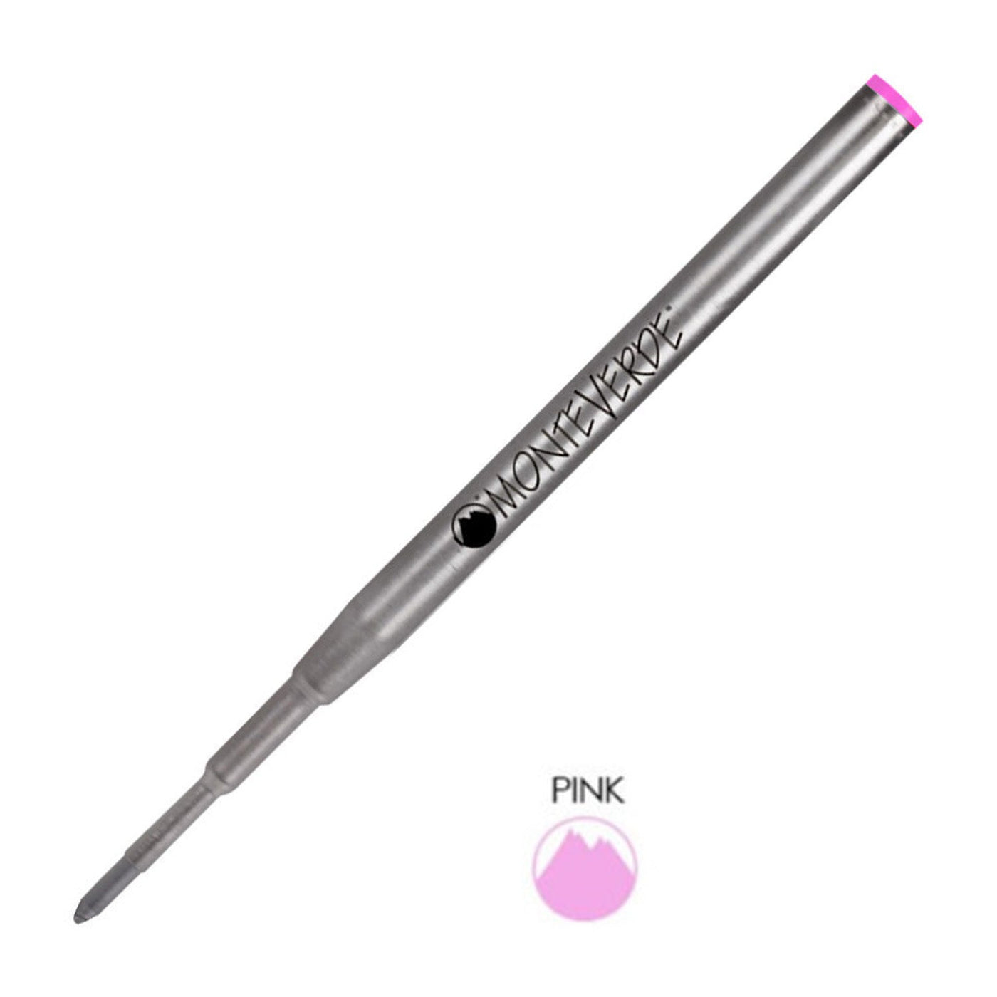 Monteverde Ball Pen Refill for Montblanc - Medium - Pink - Pack of 2 2