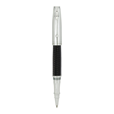 Monteverde Invincia Roller Ball Pen - Chrome & Carbon Fibre 2